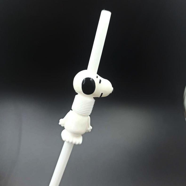 Творческий мультфильм животных телескопическая согнутая соломинка для детей