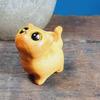 Kawaii Cat Desktop Figurine Mini Animal Doll Toy Holiday Gift Wooden Carved Figurine  Children