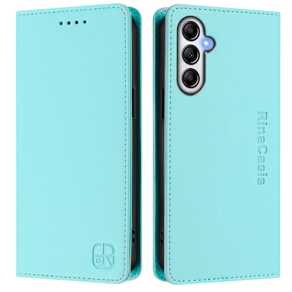 For Samsung Galaxy A34 5G Leather Case RINACASIS RC01 Phone Cover with RFID Blocking Wallet Stand