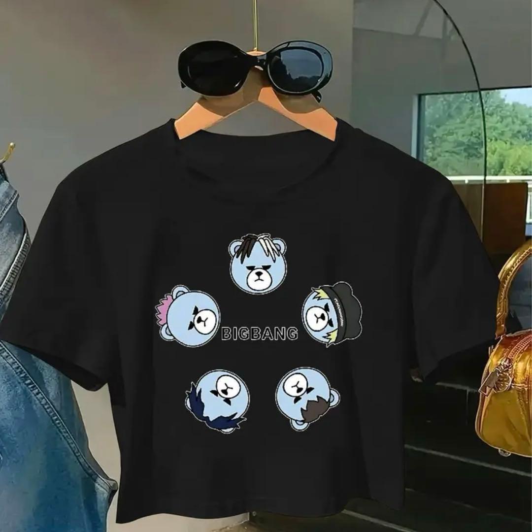 [Б/У] Укороченная футболка BIGBANG Crank Черный Размер M