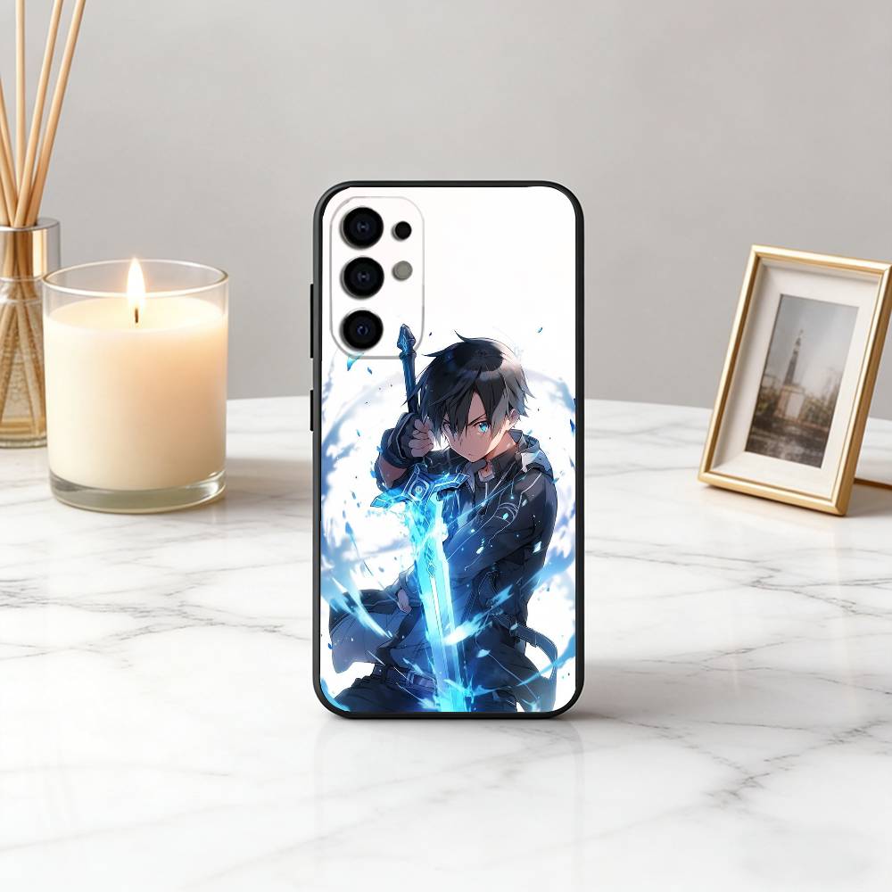 Sword Art Online K-Kazuto K-Kirigaya-ES Phone Case For Samsung S25,S24,S21,S22,S23,S30,Ultra,S20,Plus,Fe,Lite,Note,Black Cover