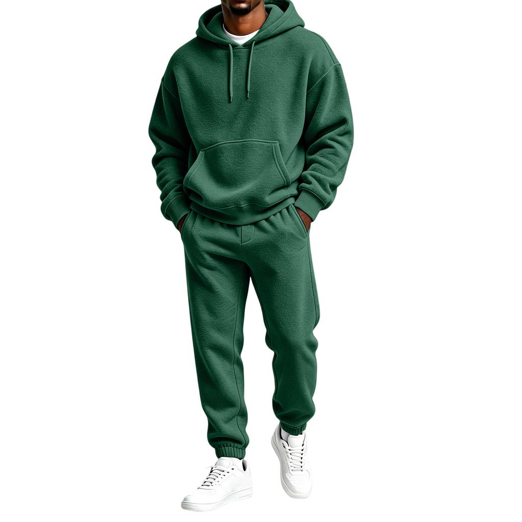 Men's  Hoodie Sweatshirt Jogger Pants Two-Piece Set