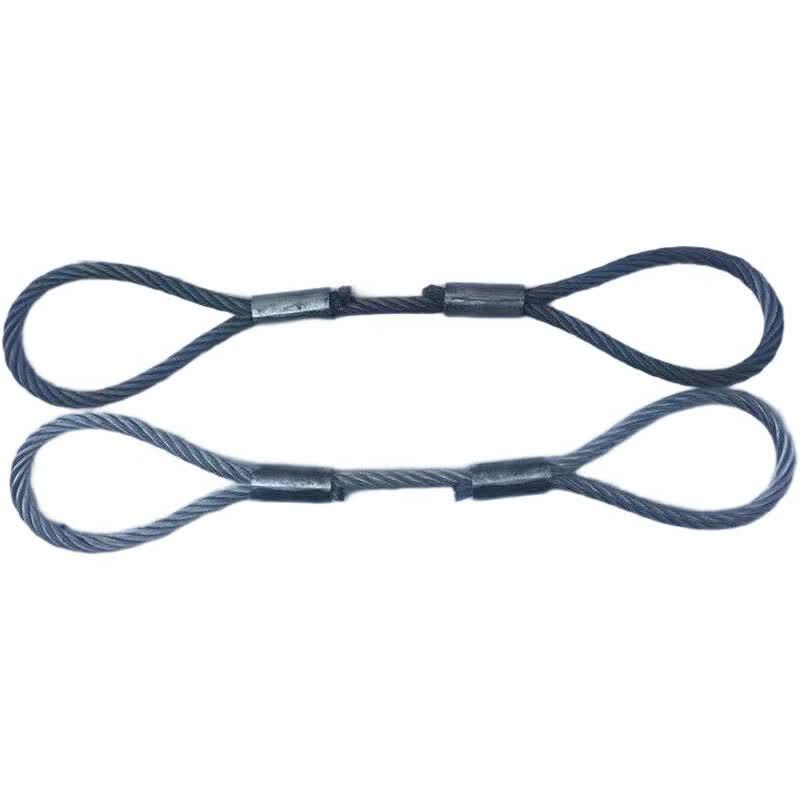 LIJU Press-Buckle Carbon Steel Wire Rope Sling