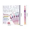 DIY Nail Pen, Painting And Doodling, Nail High,gloss Outlining Pen, Acrylic Pen Set, Colored Paint And Nail Pen,30ML