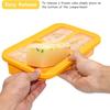 1-Cup Silicone Freezer Trays with Lid,Easy-Release Silicone Freezer Containers,Freeze and Store Soup,Broth,Sauce,Leftovers