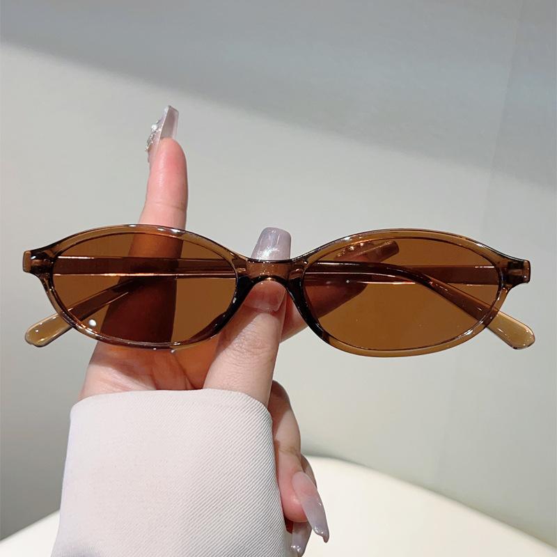Small Frame Oval Sunglasses Women For Men New Vintage Sun Glasses Luxury Brand Designer Punk Popular Hip Hop Eyeglasses