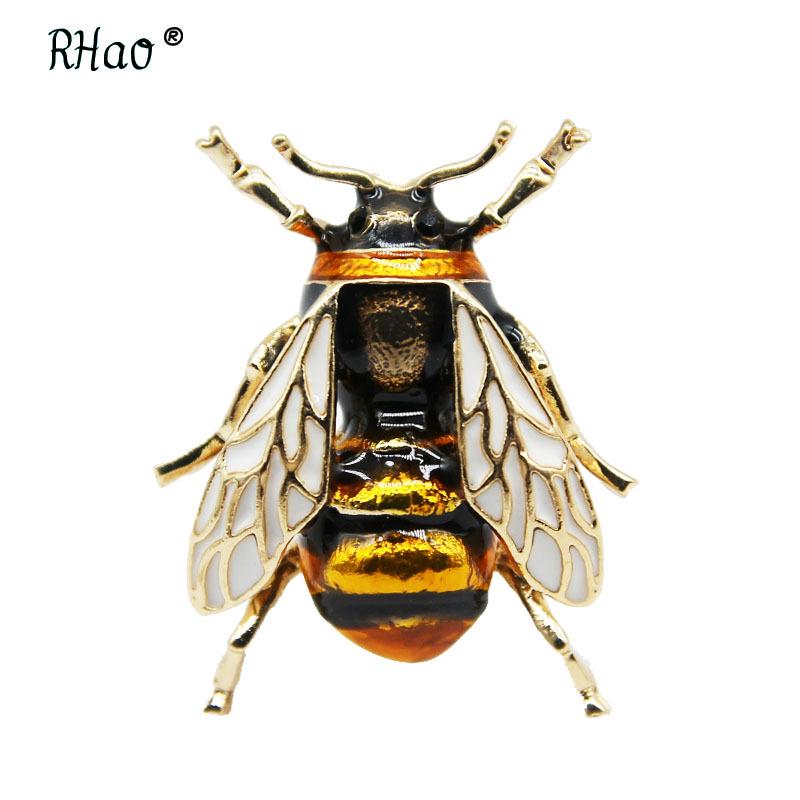 European & American Fashion Bee Enamel Brooch - High-End Alloy Painted Corsage Pin