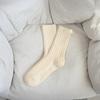 Dui Dui Women's Double-needle Winter Thickened Warm Mid-calf Women's Socks Solid Color Versatile Plush Socks