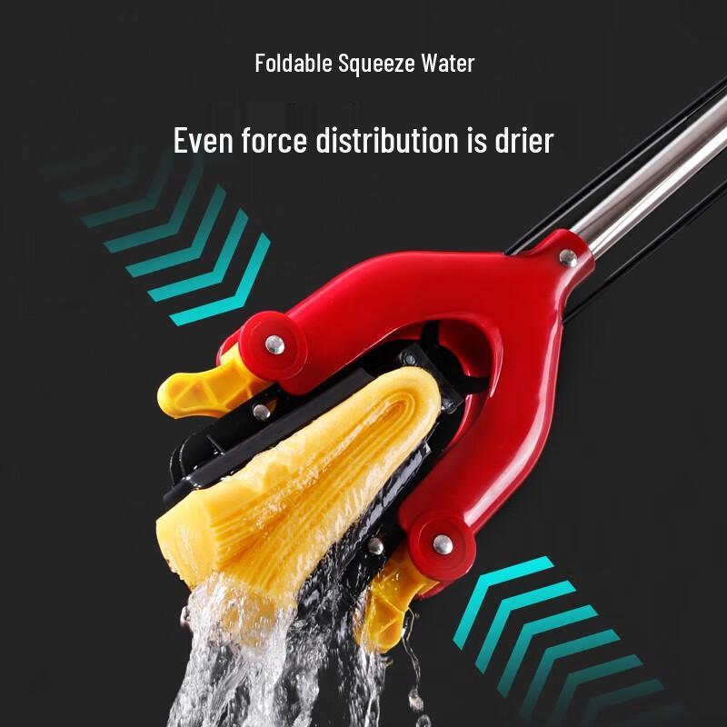 Meiliya Hands-Free Squeeze PVA Mop
