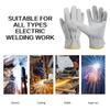 Cowhide Leathe Gloves,Welding Safety Gloves,Heat Resistant Leather Work Gauntlets,Industrial Cut Resistant Leather Gloves