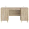 Desk in Sonoma Oak Particleboard 142.5 x 50 x 75 cm