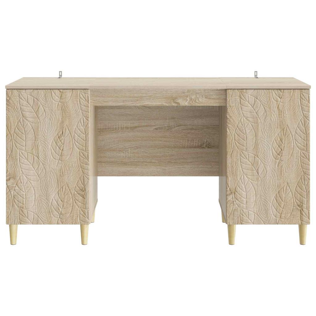 Desk in Sonoma Oak Particleboard 142.5 x 50 x 75 cm