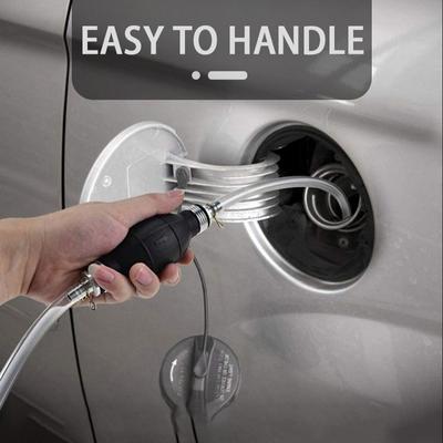 Car Fuel Pump Kit Manual Rubber Suction Pipe Pumping For Liquid Petrol Fuel Diesel Transfer Easy Tools