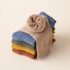 5 Stück/10 Stück Herbst- und Winter-Baumwollsocken für Damen, einfarbig, verdicktes Fleece, warme Frottee-Socken