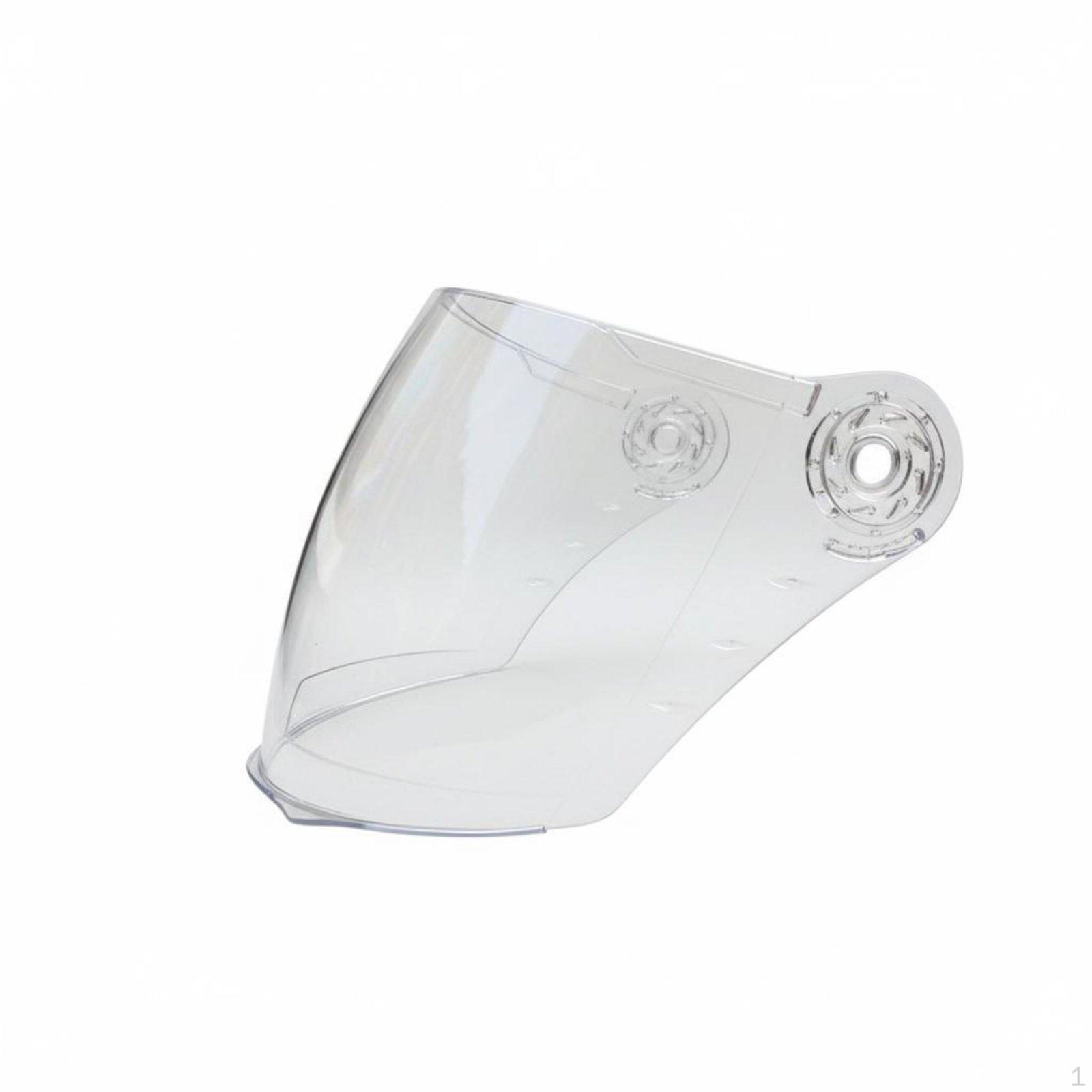 Visière Anti-Buée Casque Protection Visage Vue Claire Universelle Transparente 41CM white