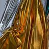 Neuer beschichteter Stoff Gold Silber Farbe Glänzende Spiegeloberfläche Dünner Foto-Hintergrundstoff Dekostoff Bekleidung für DIY Nähen