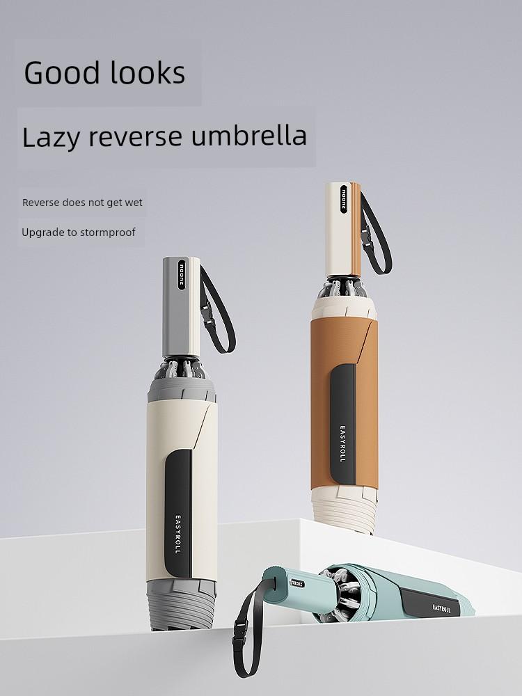 Zuodu Genuine Fully Automatic Umbrella, Enlarged, Thickened, Reinforced, High-End Men's One-Touch Fully Retractable Car-Mounted Folding Umbrella