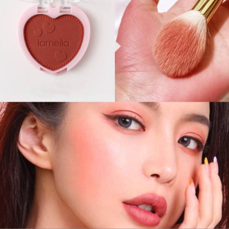 Soft Face Blusher Powder Cheek Rouge Nourishing Nude Makeup Brightening Complexion Repair