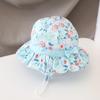 Children's hat for boys, summer baby fisherman hat, thin Korean style, large brim sun hat for older children, fashionable and trendy for girls