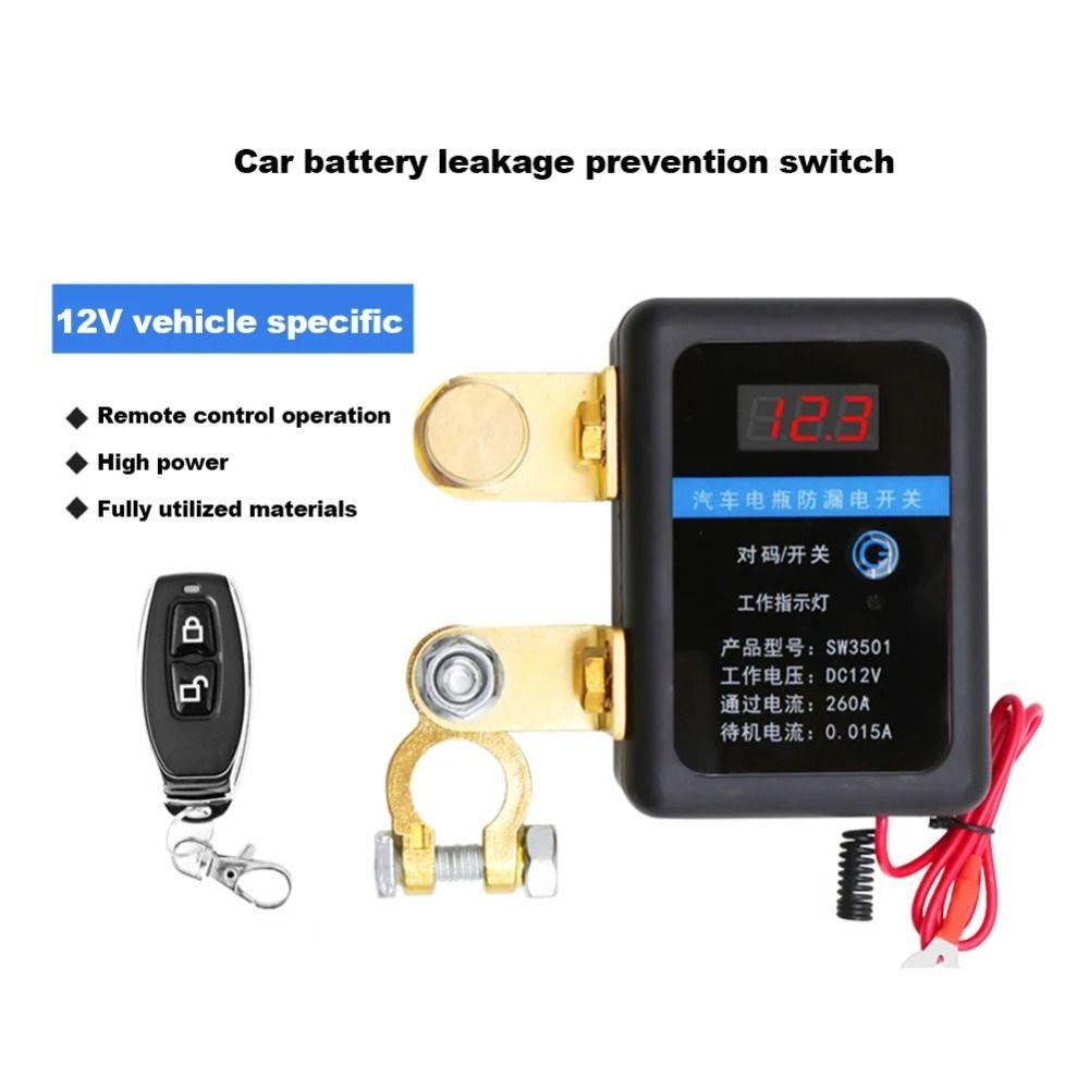 260A Automatic Power Shut Off Switch Car Remote Battery Cut Off Switch  for Car Truck SUV