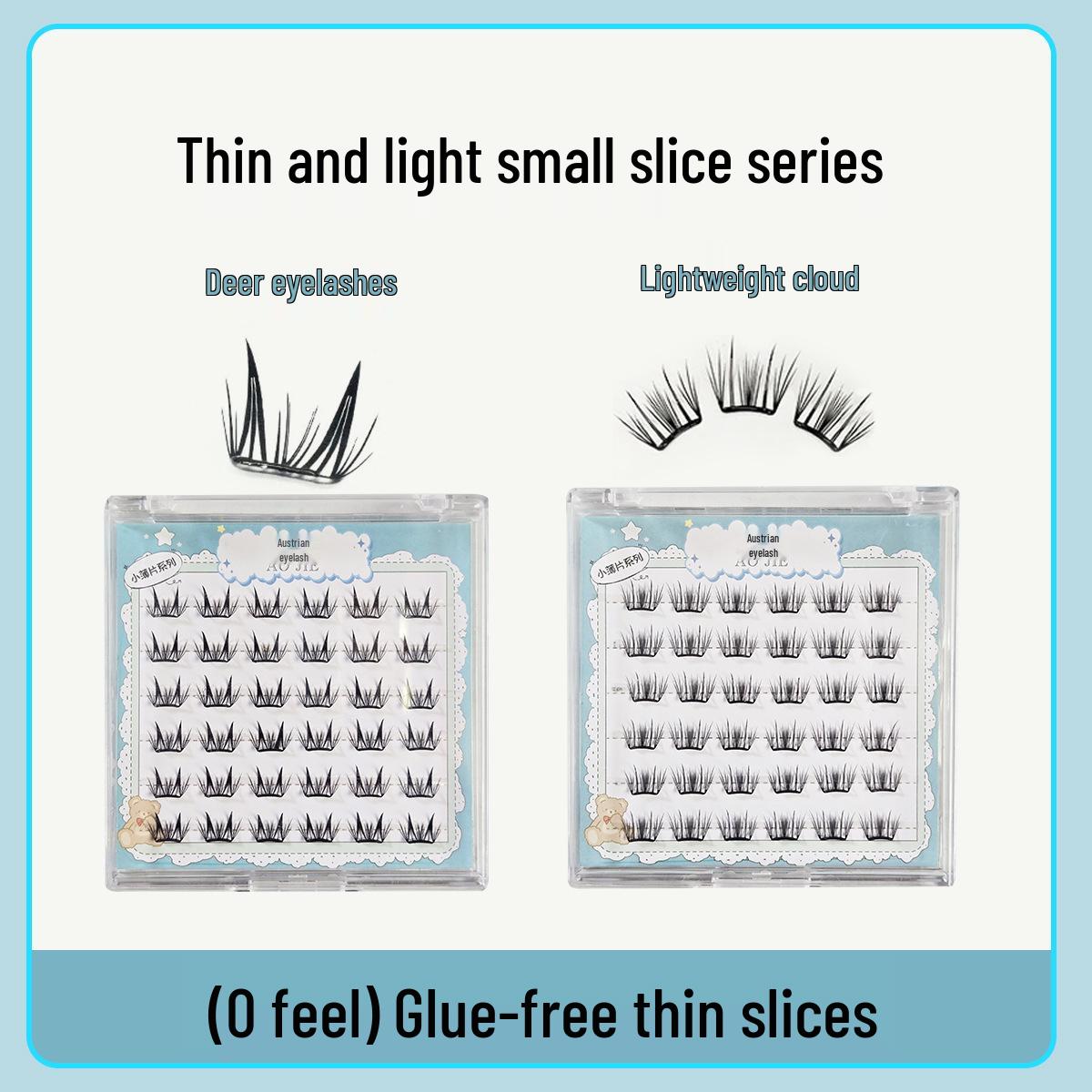 

Lightweight Self-Adhesive Fawn Strip Eyelashes for Beginners