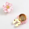 Button Cuff Pearly Luster Gardenia Flower Shape Easy Installation Button Cover Decorative Shirt