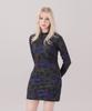SSQR Raglan Stretch Print Mini Dress Dg_01