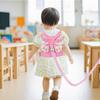 2-in-1 pinkes Anti-Verlust-Geschirr mit Leine für Kinder, atmungsaktives Sicherheits-Gehband für Mädchen