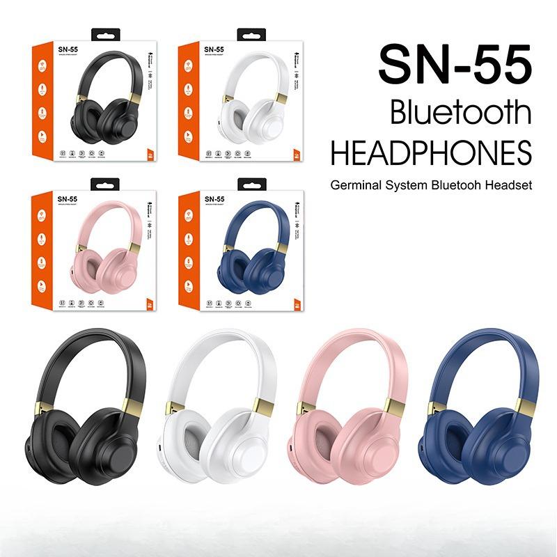 Headset Bluetooth Headset All-inclusive Ear Three-dimensional Cotton Heavy Bass Stereo Wireless Headset