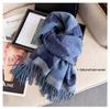 Elegant Ethnic Style Double-Sided Scarf – Women's Soft, Thick, Warm Shawl for Autumn & Winter