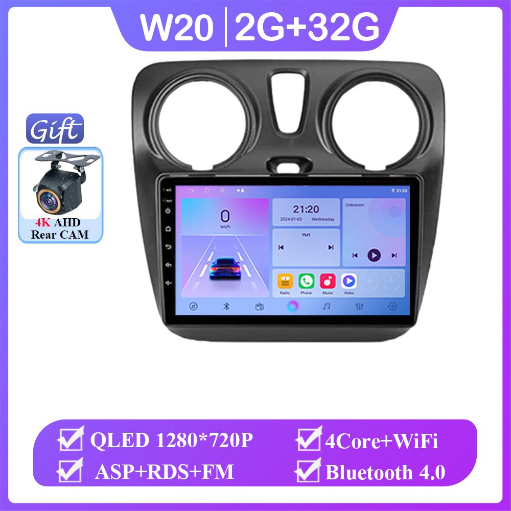 Android 14 For Renault Lodgy 2021 Dokker 2012 - 2020 Wireless Auto Multimedia Player No 2din DVD GPS Navigation Mirror Link Wifi