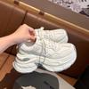 Thick-soled heightening dad shoes women's spring new style versatile muffin little white shoes sneakers