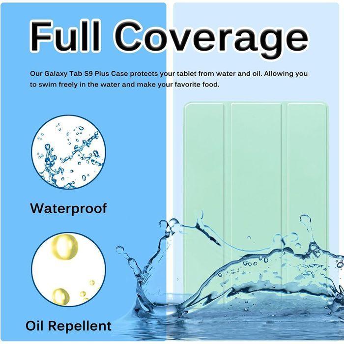 Coque + Verre Trempé - E.F.Connection - Samsung Galaxy Tab S10+/S9 Plus - Anti-Rayures - Vert