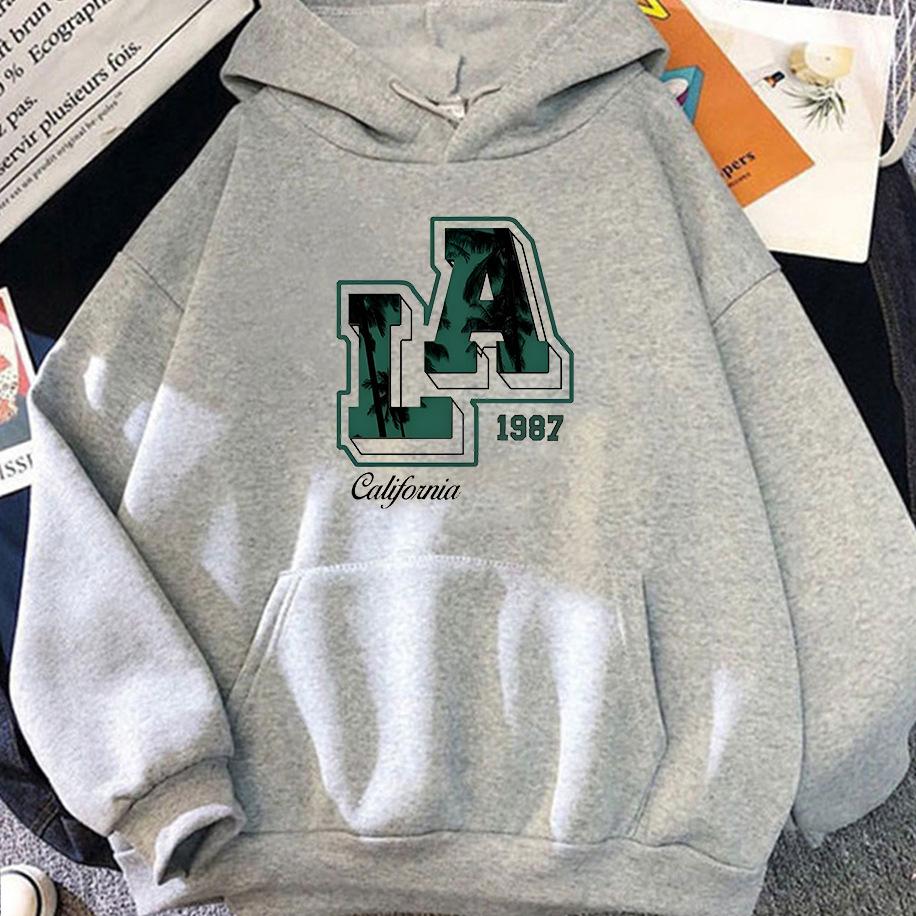 LA 1987 California Commemorative Printed Pattern Hoodies