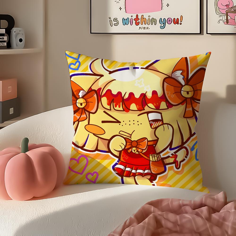 Cute Quirky Vocaloid Japanese PPepoyo Cushion Cover Pillowcase Short Plush Invisible Zipper Room Sofa Cushion Cover