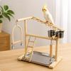 Bird Playground Stable Wooden Play Stand Small Sized for Parrot Owners