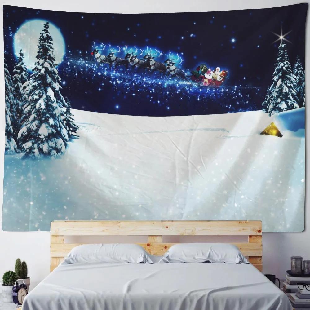 Christmas Tapestry, Holiday Decoration, Christmas Tree, Santa Claus, Home Art Decoration, Room Decoration, Hanging On The Wall