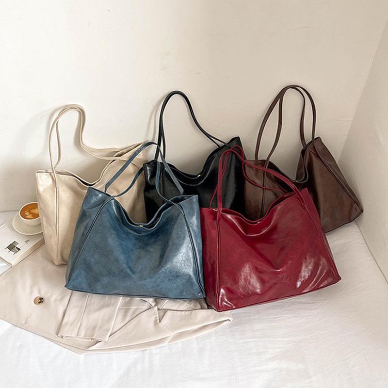 Borsa a mano alla moda Borsa a spalla casual Inverno Nuova borsa Donna Retro Tendenza Borsa tote grande capacità Femminile