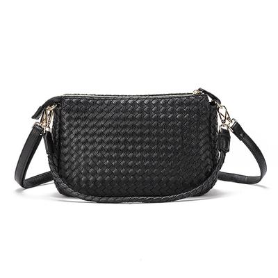 Damenhandtasche, Umhängetasche, Gewebte Handtasche, Modische Tasche, Crossbody-Tasche