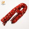 Christmas red background snowman print Bali yarn scarf sunscreen beach scarf scarf production