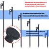 Steel Tent Stakes Heavy Type Rustproofed Ground Pegs for Camping Beach Backpacking Secure Windproofed