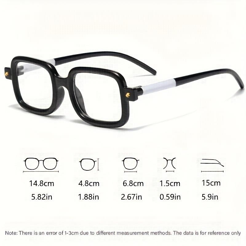 5PCS Óculos Femininos de Armação Grande com Proteção contra Luz Azul e Radiação Óculos Masculinos Proteção para os Olhos Moda Quadrada Óculos