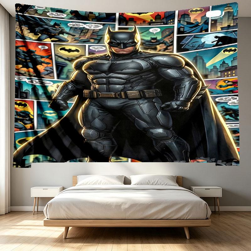 Superheroes Print Tapestry - Portable Wall Decor Cloth, for Home, Dorm, Travel, Bedroom, Living Room - Ideal Birthday Housewarming Gift