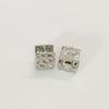 Korean Minimalist Square Ear Studs - Elegant, Fashionable Earrings In Versatile Niche Design