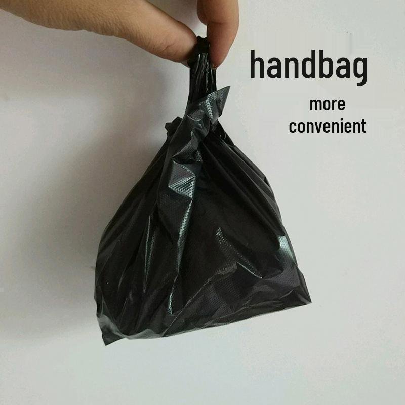 

Disposable Cat Litter Bags - Small Poop Pickup Bags Black Poop Bags 17*28cm - 100 Bags