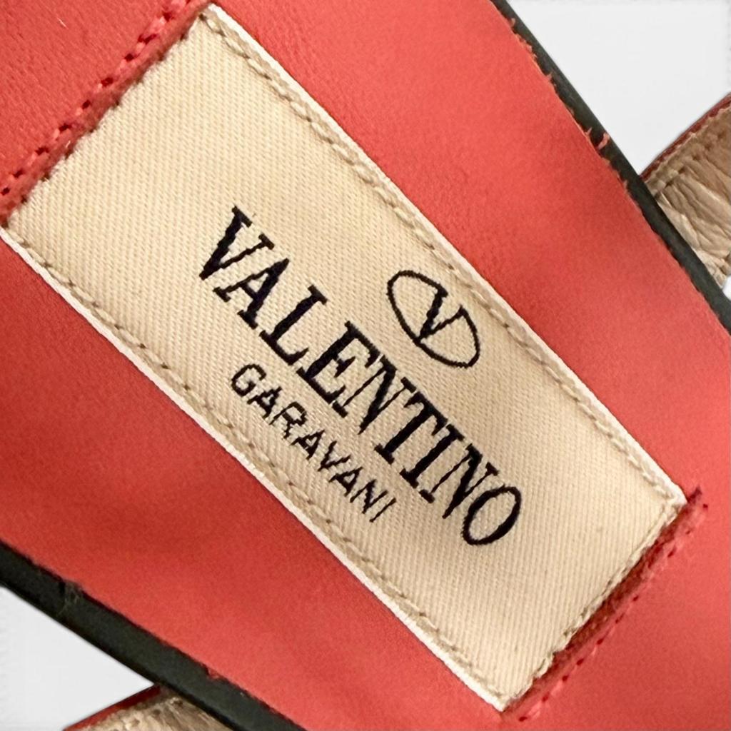 Pristine Valentino Garavani Sandals Rockstud Ankle Sandals 36 KW2S0838 Used