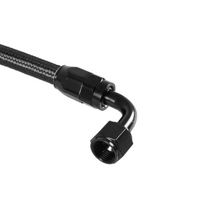 1M AN8 8AN Negru Impletit Fitinguri Ulei Combustibil Capăt Furtun 0+90 / 90+90 Grade Kit Adaptor Ulei Linie Furtun Ulei Combustibil
