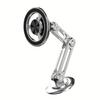 1pc 360° Rotatable Magnetic Car Mount, Aluminum Alloy Adjustable Folding Arm Stand, Waterproof Anti-Shake Easy Installation Dashboard Phone