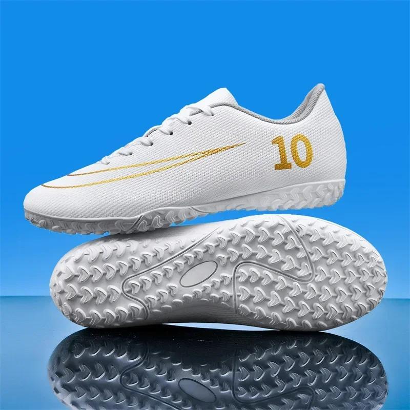 Men Adult Ultralight Soccer Shoes Kids TF/FG Training Football Boots Outdoor Sports Shoes Futsal Professional High-quality Match
