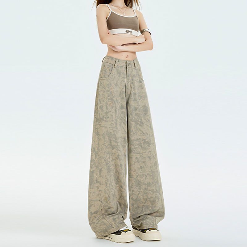 

Джинсы батал женские летние свободные с высокой посадкой для фигуры типа «груша» узкие прямые широкие брюки ретро мешковатые длинные джинсы для дам 4XL